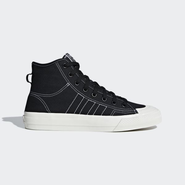 Black Adidas Nizza RF Hi Shoes