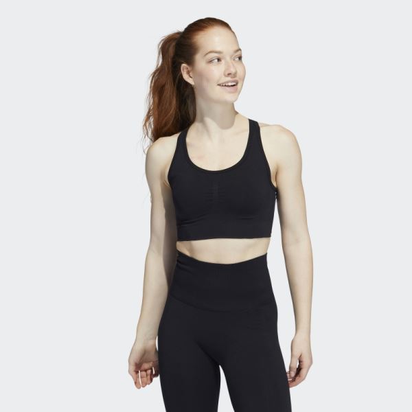 Adidas Black FORMOTION Sculpt Medium-Support Bra