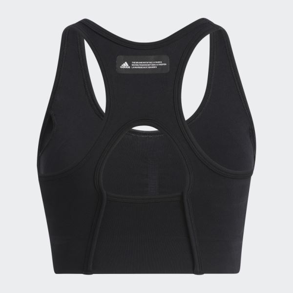 Adidas Black FORMOTION Sculpt Medium-Support Bra