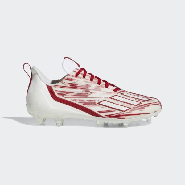 White Adidas Adizero Cleats