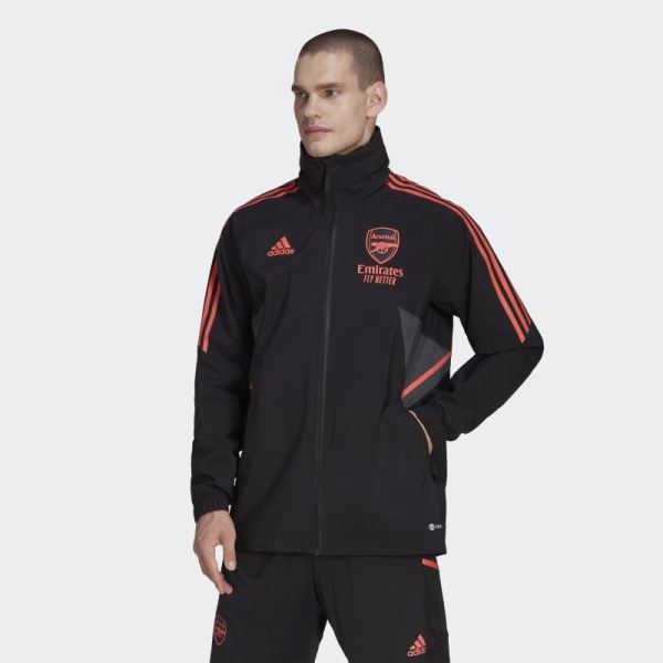 Black Arsenal Condivo 22 Rain Jacket Adidas