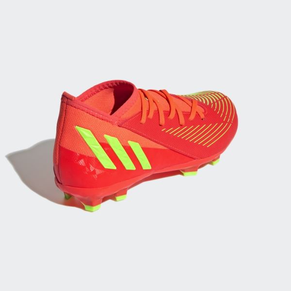 Red Adidas Predator Edge.3 Firm Ground Cleats