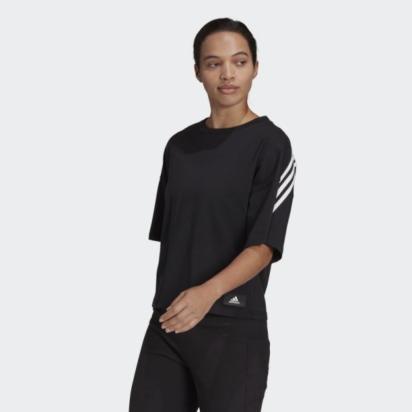 Adidas Sportswear Future Icons 3-Stripes Tee Black Hot