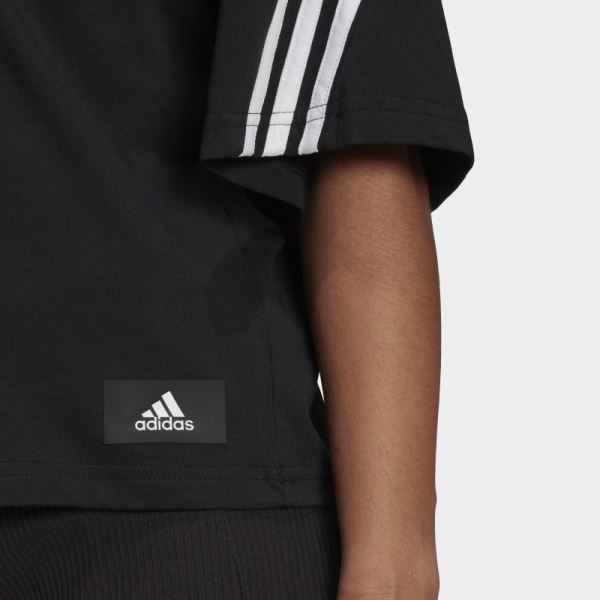 Adidas Sportswear Future Icons 3-Stripes Tee Black Hot