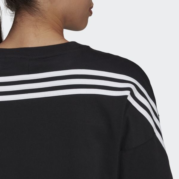 Adidas Sportswear Future Icons 3-Stripes Tee Black Hot