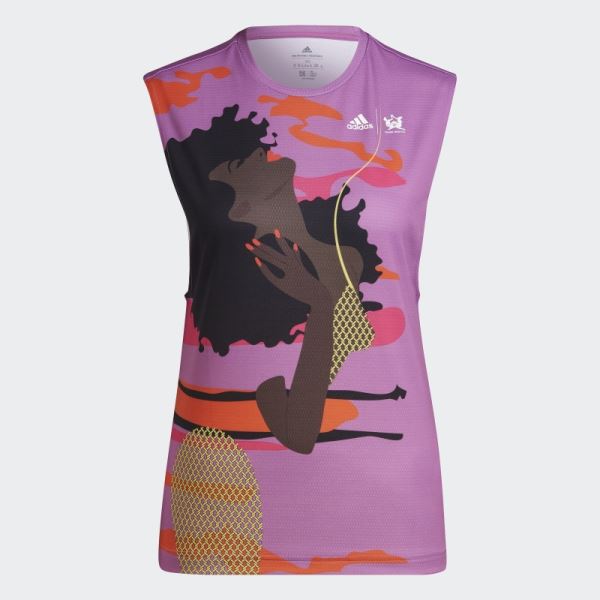 Tennis New York Sleeveless Tee (Gender Neutral) Adidas Lilac