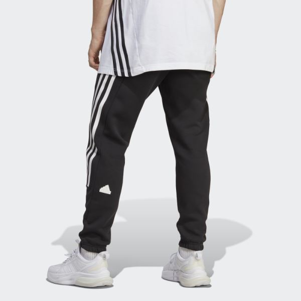 Black Adidas Future Icons 3-Stripes Pants