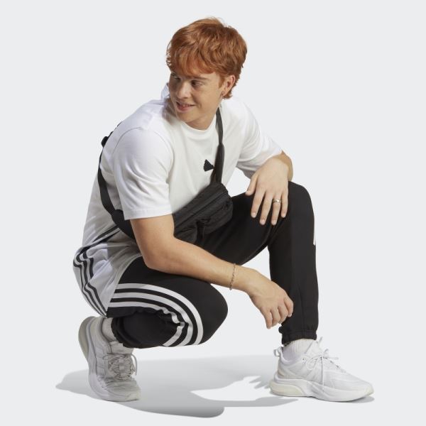 Black Adidas Future Icons 3-Stripes Pants