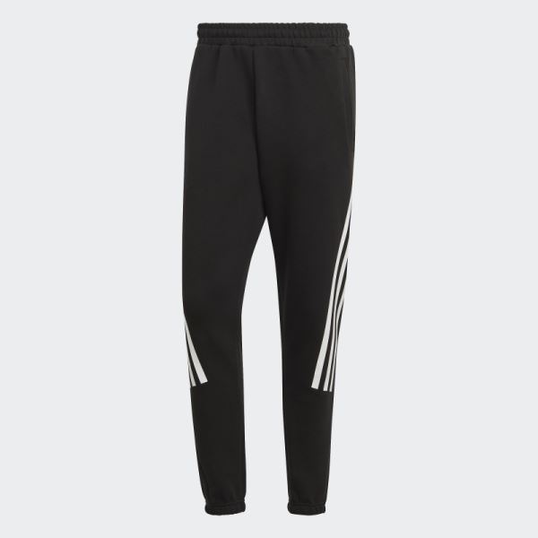 Black Adidas Future Icons 3-Stripes Pants