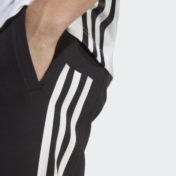 Black Adidas Future Icons 3-Stripes Pants