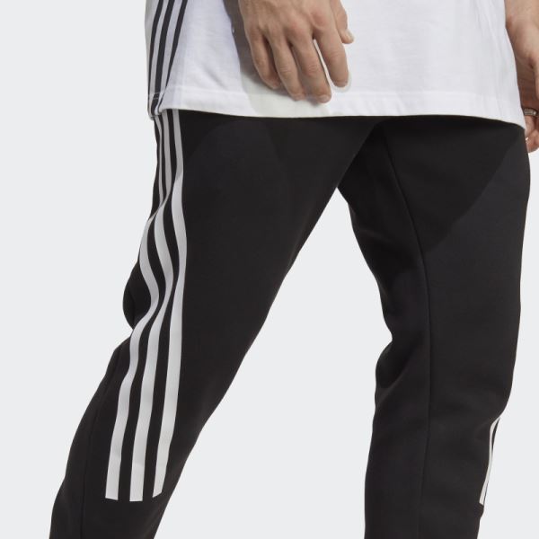 Black Adidas Future Icons 3-Stripes Pants