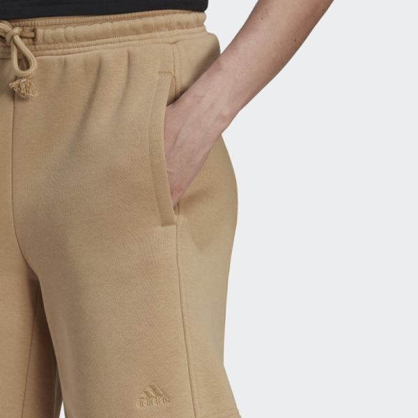 Adidas Beige Tone ALL SZN Fleece Shorts