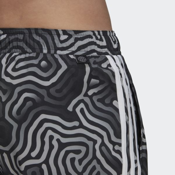 Very Short Length Color Maze CLX Swim Shorts Black Adidas