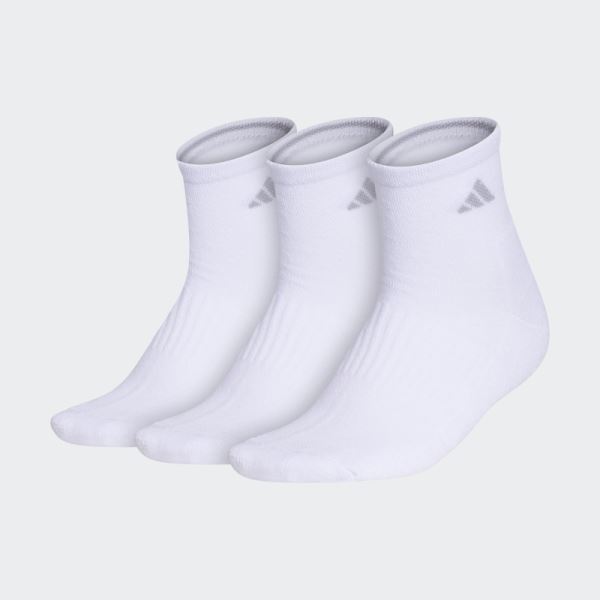 Cushioned Quarter Socks 3 Pairs Adidas White