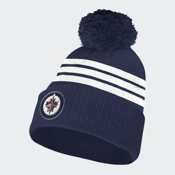 Adidas Jets Cuffed Pom Beanie Nhl-Wje-524