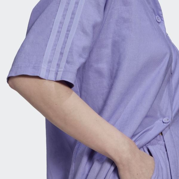 Adidas Linen Baseball Dress Light Purple