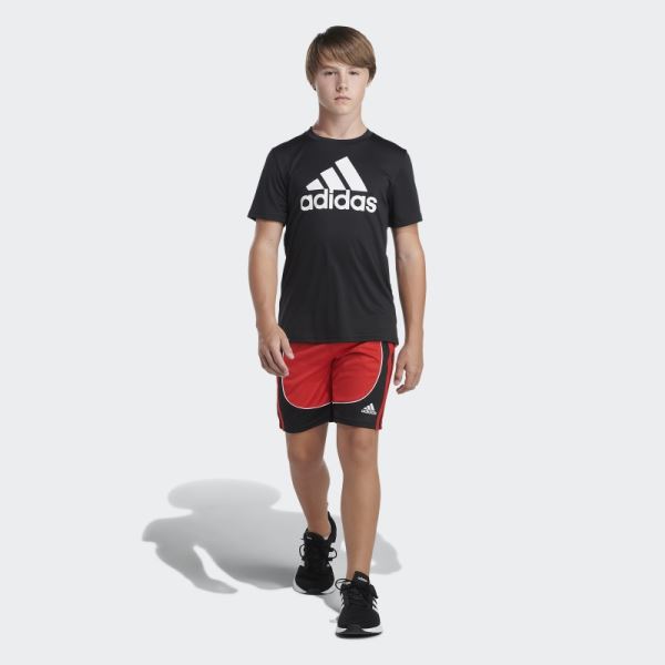 Red Adidas Creator Shorts