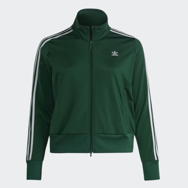 Adidas Dark Green Adicolor Classics Firebird Track Jacket (Plus Size)