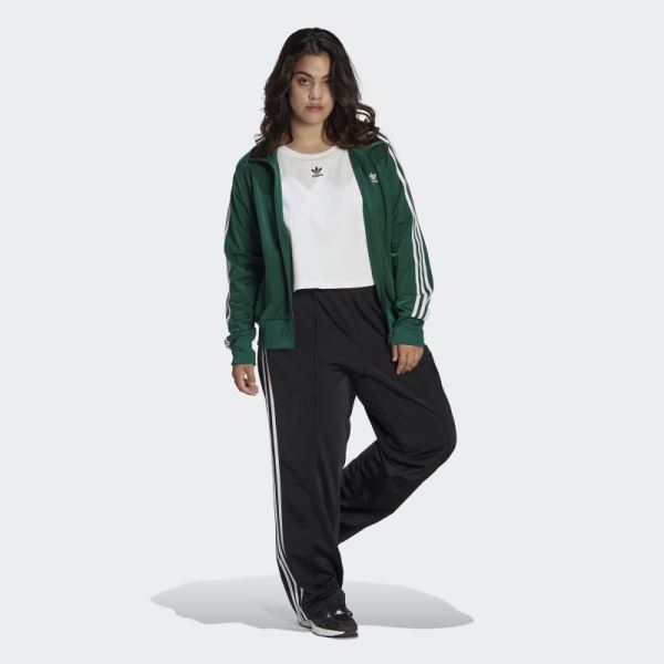 Adidas Dark Green Adicolor Classics Firebird Track Jacket (Plus Size)