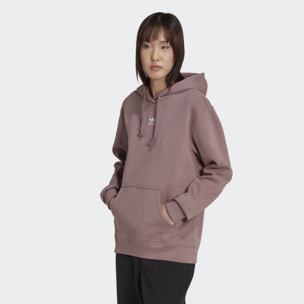 Adicolor Essentials Fleece Hoodie Purple Adidas