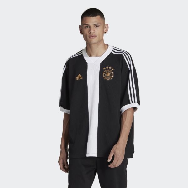 Adidas Black Germany Icon Three-Quarter Jersey