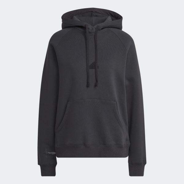 Oversized Hooded Sweatshirt Adidas Carbon