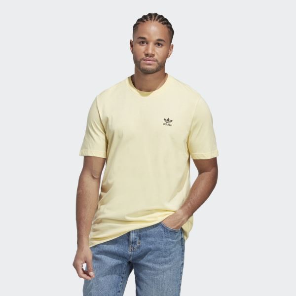 Yellow Adidas Trefoil Essentials T-Shirt