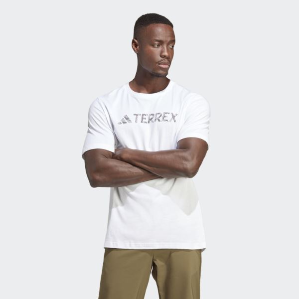 White Adidas Terrex Classic Logo Tee