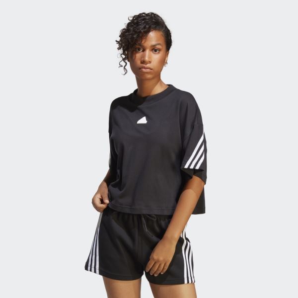 Black Future Icons 3-Stripes Tee Adidas