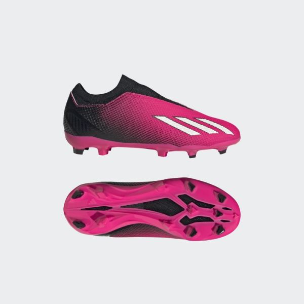 Pink X Speedportal.3 Laceless Firm Ground Soccer Cleats Adidas