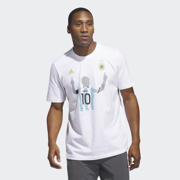 White Adidas Argentina 2022 Winners Tee