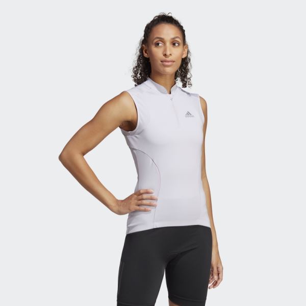 Silver Dawn The Sleeveless Cycling Top Adidas