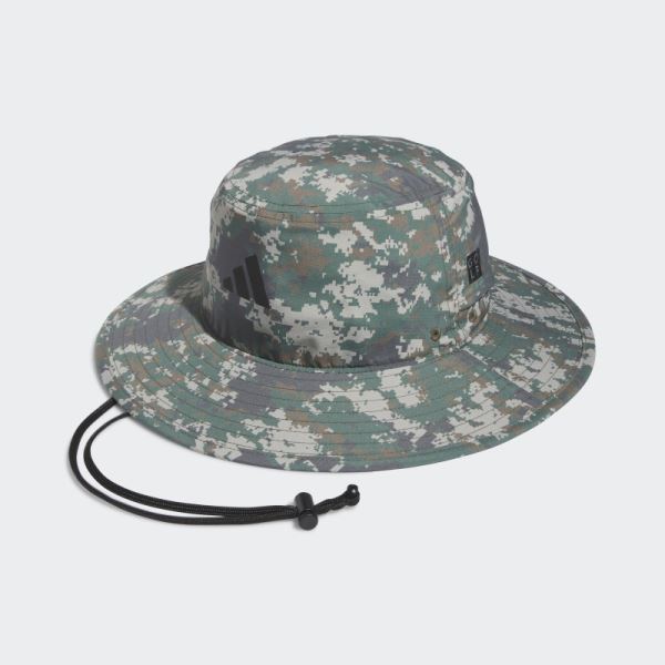 Wide-Brim Hat Camo Print Adidas