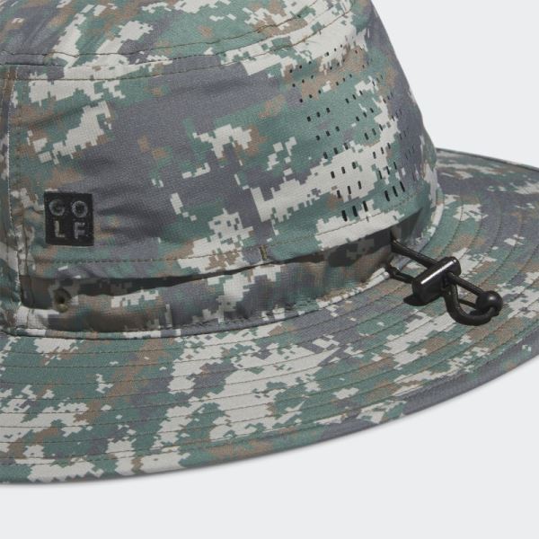 Wide-Brim Hat Camo Print Adidas