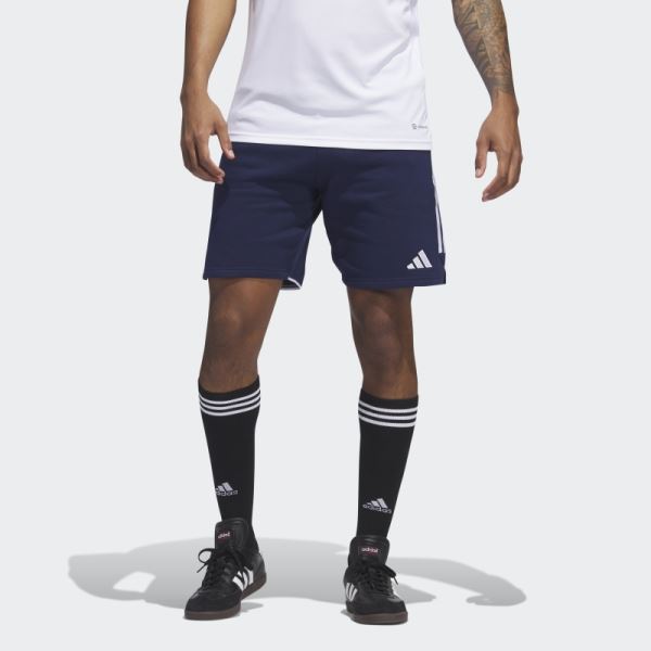 Navy Blue Tiro 23 League Sweat Shorts Adidas