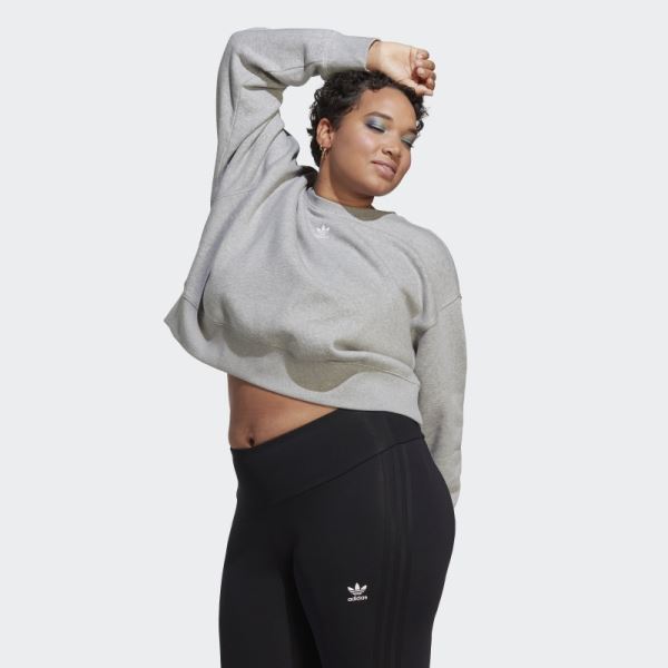 Adicolor Essentials Crew Sweatshirt (Plus Size) Adidas Medium Grey