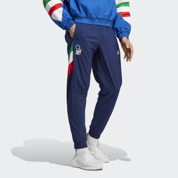 Dark Blue Italy Icon Pants Adidas