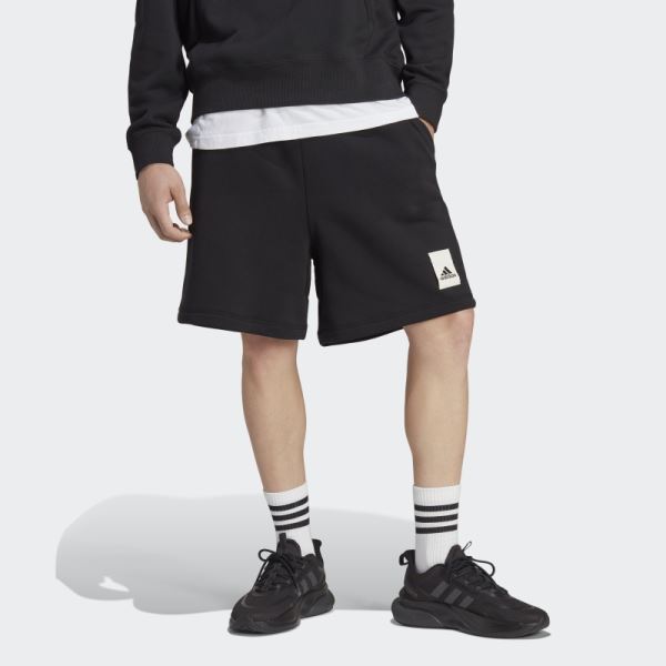 Adidas Black Lounge Fleece Shorts