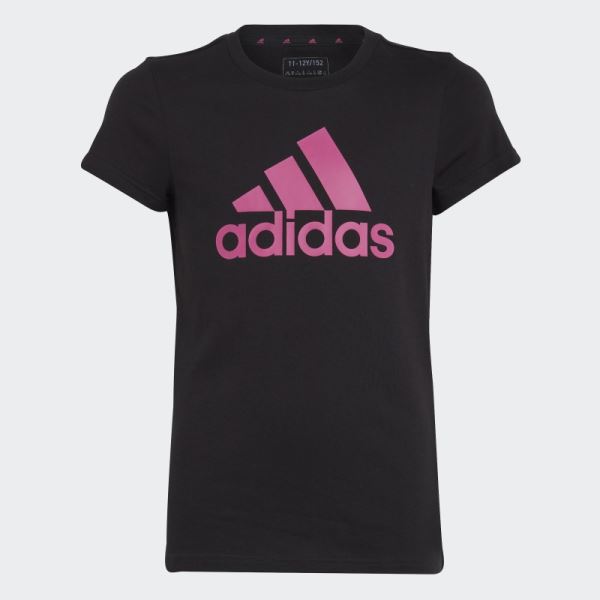 Essentials Big Logo Cotton Tee Adidas Black