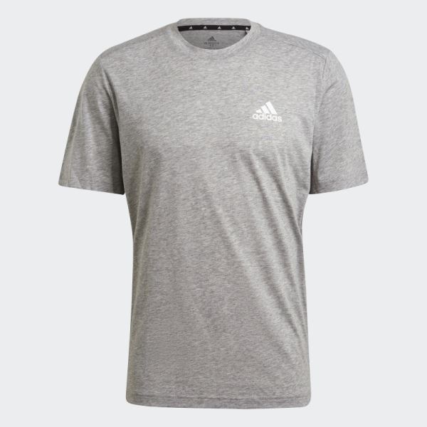 Medium Grey Adidas AEROREADY Designed to Move Feelready Sport Tee