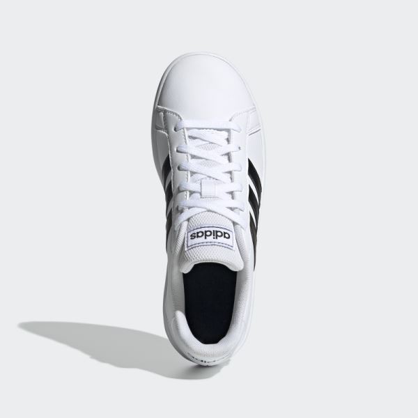 White Adidas Grand Court Shoes