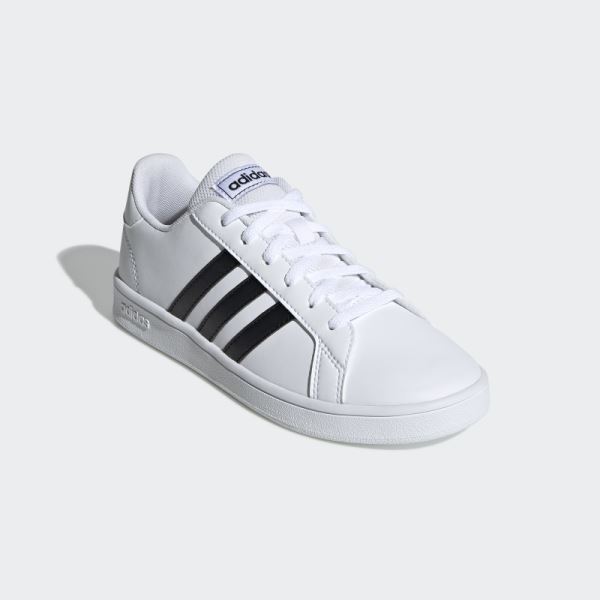 White Adidas Grand Court Shoes