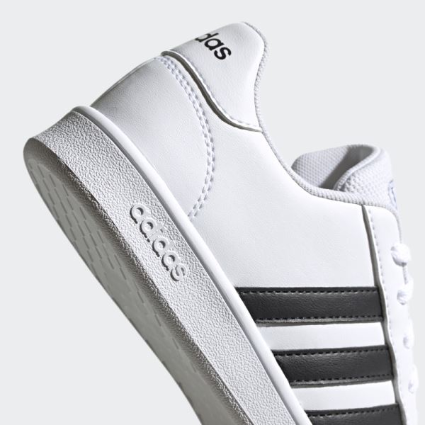 White Adidas Grand Court Shoes