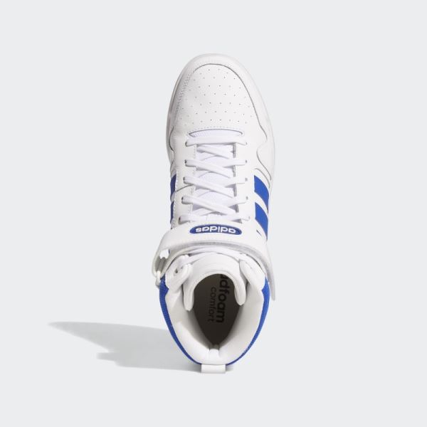 Adidas White Postmove Mid Shoes