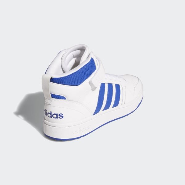 Adidas White Postmove Mid Shoes