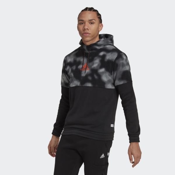 Black Adidas Polar Fleece Nature Hoodie