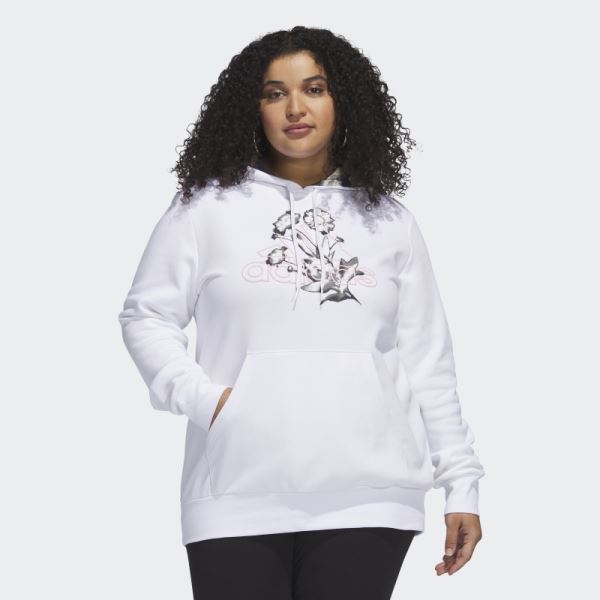 Bloom Hoodie (Plus Size) White Adidas