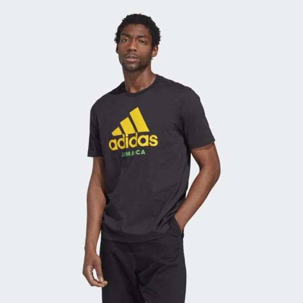 Adidas Black Jamaica Graphic Tee