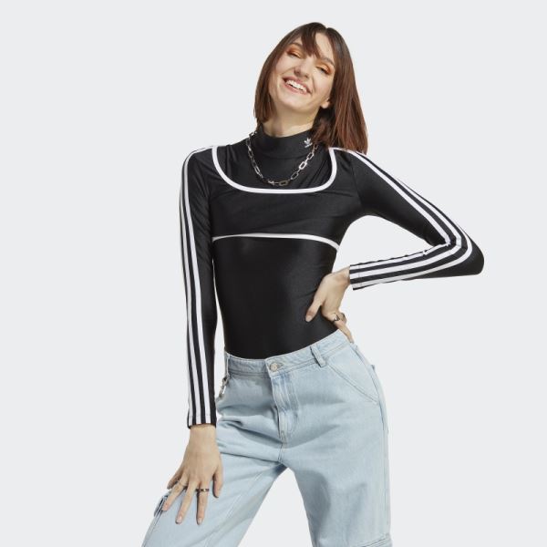 Black Long Sleeve Bodysuit Adidas