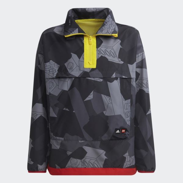 Grey Fashion Adidas x Classic LEGO Half-Zip Windbreaker